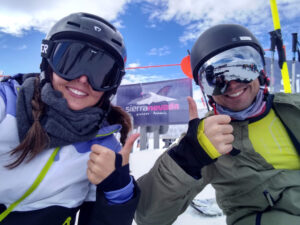 Esquiando en Sierra Nevada